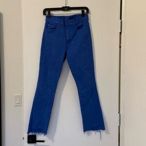 Mother Frayed Blue Jeans